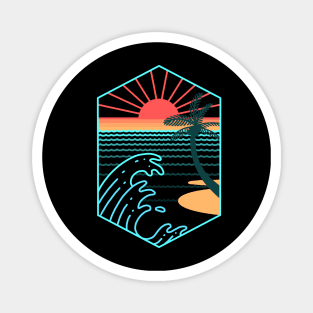 Summer waves Magnet